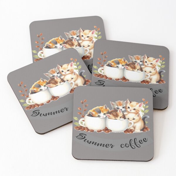 Item preview, Cat Coffee - Cute Kittens in Teacups designed and sold by hoodiehood.