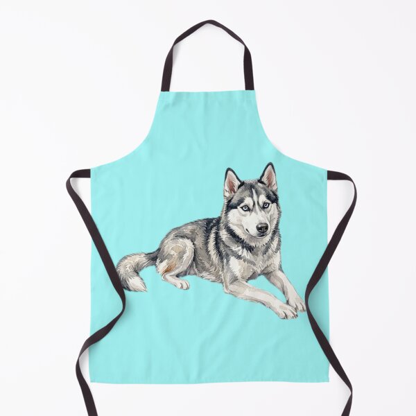 Item preview, Watercolor Siberian Husky Sitting designed and sold by TheMagicIcon.