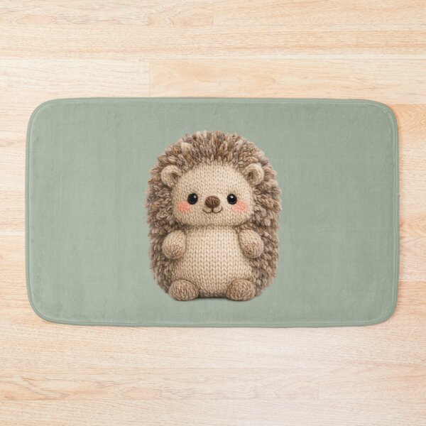 Item preview, Cute Knitted Hedgehog Plush | Kawaii Cottagecore Woodland Animal Art designed and sold by PopCulturePixel.