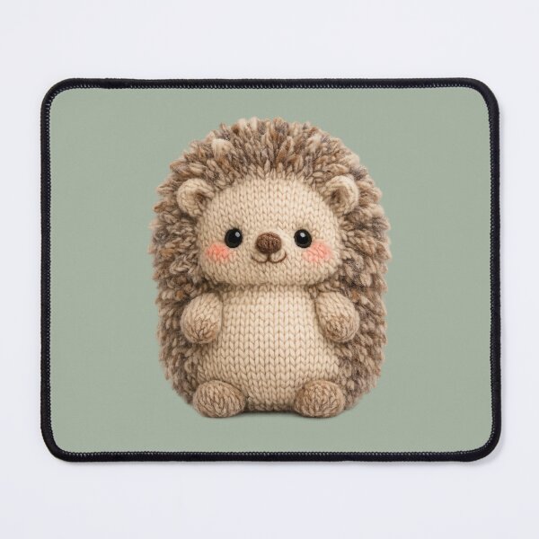 Item preview, Cute Knitted Hedgehog Plush | Kawaii Cottagecore Woodland Animal Art designed and sold by PopCulturePixel.