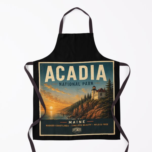 Item preview, Acadia National Park Vintage Travel Poster | Scenic Wall Art Print designed and sold by GnuArt.