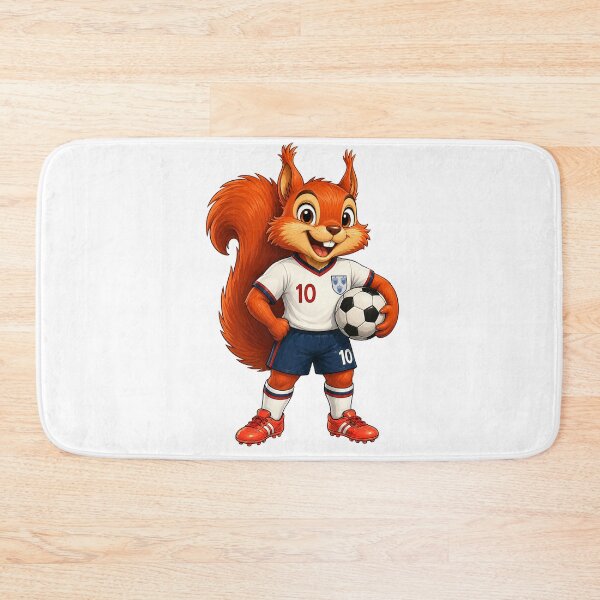 Item preview, England Striker Squirrel designed and sold by SecretSquirrellDesigns.