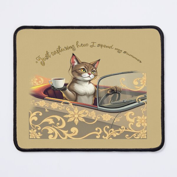 Item preview, Cat coffee Road Trip Cat Driving with Coffee designed and sold by hoodiehood.