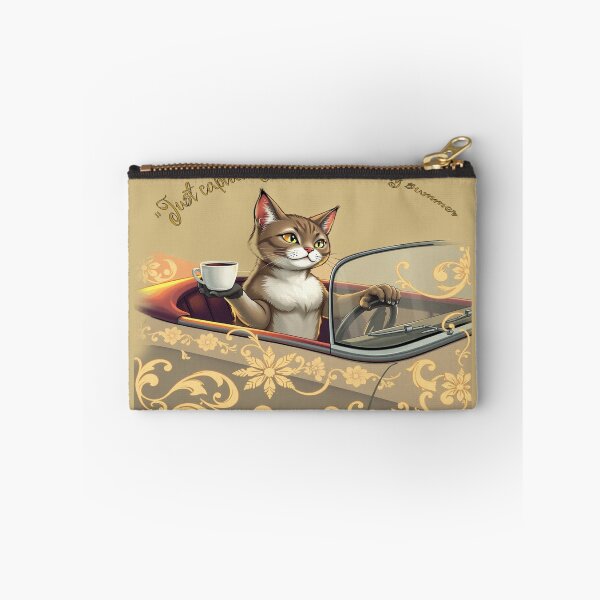 Item preview, Cat coffee Road Trip Cat Driving with Coffee designed and sold by hoodiehood.