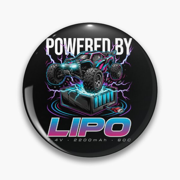 Item preview, Powered by LiPo - RC Racing Vintage Retro designed and sold by No Excuses Supply.