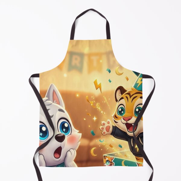 Item preview, Cute Tiger Wolf Birthday Girl Surprise Gift Box Funny Animal Art Kids NeoTigLuna designed and sold by NeoTigLuna.