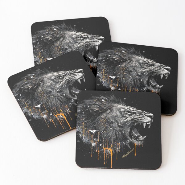 Item preview, Majestic Lion Roar Ink Splatter Grunge designed and sold by KingofHearts25.