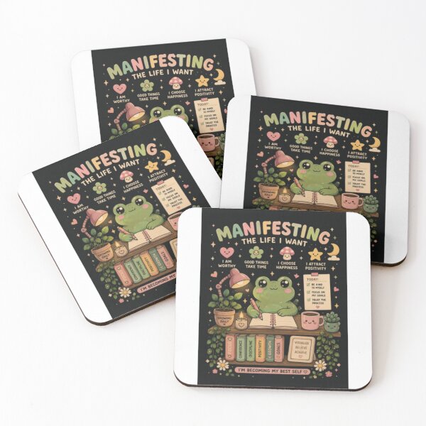 Item preview, Cute Kawaii Frog Manifesting Shirt – Positive Mindset Gift – Self Care Aesthetic Tee designed and sold by Creativedes786.