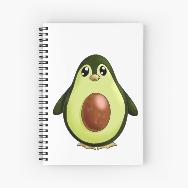 Penguin Avocado Spiral Notebook