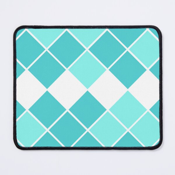 Item preview, Aqua Harlequin: Minimalist Teal and Turquoise Diamond Pattern designed and sold by LiveLearnCreate.