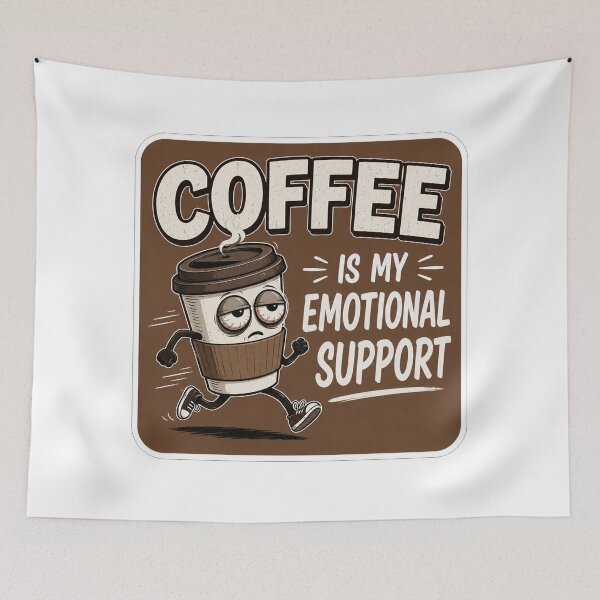 Item preview, Coffee Is My Emotional Support designed and sold by Owcomm.