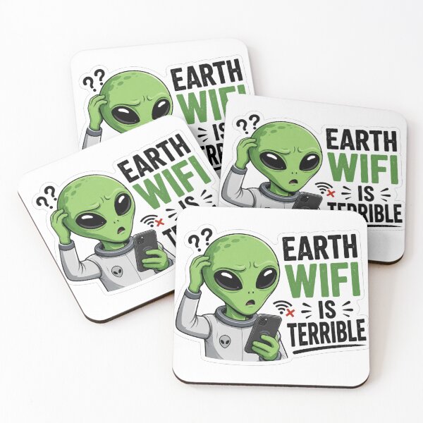 Item preview, Confused Alien Struggles with Earth Connection designed and sold by Owcomm.