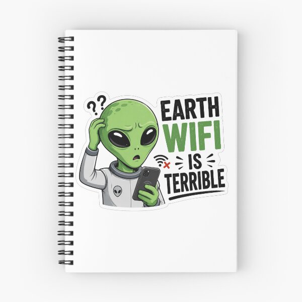 Item preview, Confused Alien Struggles with Earth Connection designed and sold by Owcomm.