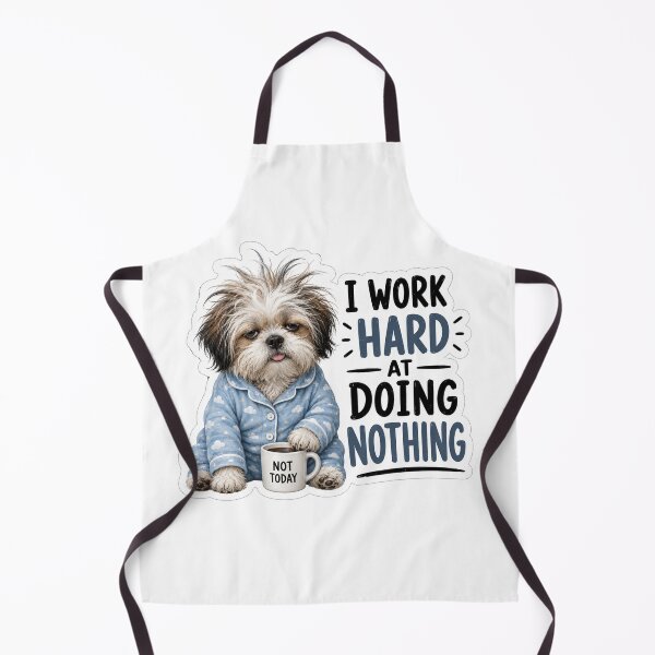 Item preview, Tired Shih Tzu Dog in Pajamas Working Hard at Doing Nothing designed and sold by Owcomm.