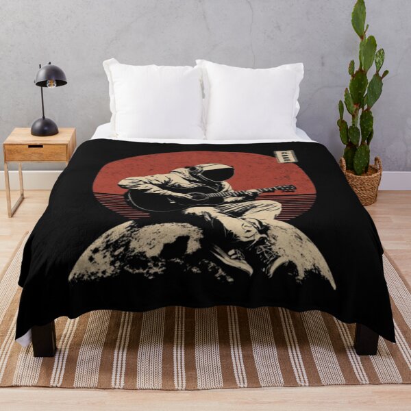 Item preview, Retro Astronaut Playing Guitar Japanese Aesthetic Space Music designed and sold by TeeStyle.mr.