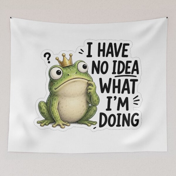 Item preview, Confused Royal Frog designed and sold by Owcomm.