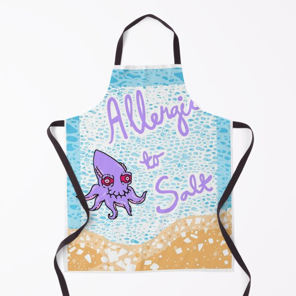 Item preview, Allergic To Salt Squid Humor Print designed and sold by NZLBEL.