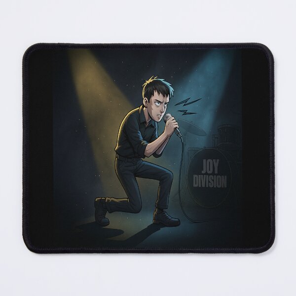 Item preview, Joy Division - Ian Curtis cartoon designed and sold by Bigkite.
