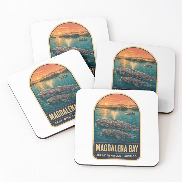 Item preview, Ballenas grises de la bahía Magdalena designed and sold by BeachWhisper.