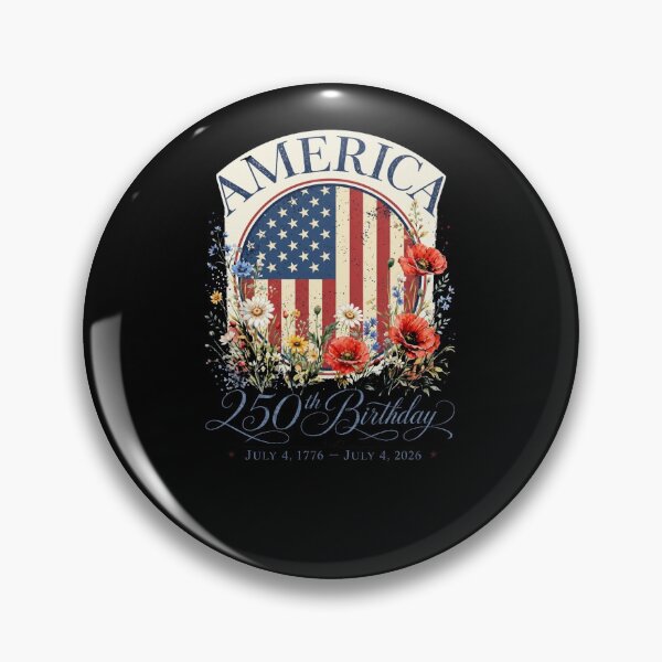 Item preview, America 250th Birthday Wildflower Flag Vintage Design designed and sold by SiarheiYur.