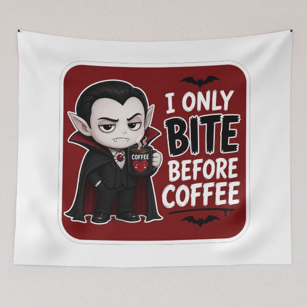 Item preview, Cute Vampire Coffee Lover designed and sold by Owcomm.