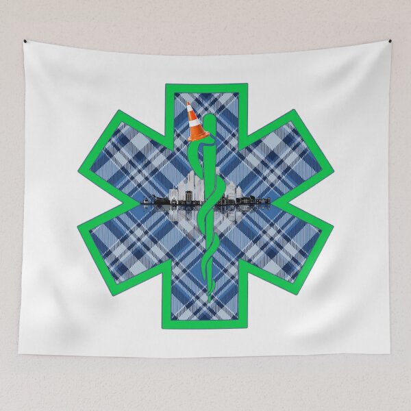 Item preview, Copy of Tartan Army x Miami EMS Miami Skyline Traffic Cone designed and sold by BerlinerKatzen.