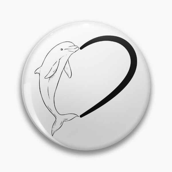 Item preview, Womens Dolphin Love Heart Sea Ocean Animal Lover Marine Life Gift designed and sold by ScienceCorner.