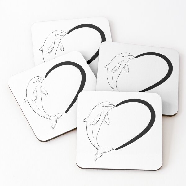 Item preview, Womens Dolphin Love Heart Sea Ocean Animal Lover Marine Life Gift designed and sold by ScienceCorner.