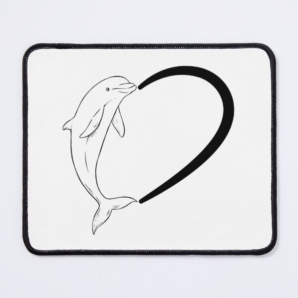 Item preview, Womens Dolphin Love Heart Sea Ocean Animal Lover Marine Life Gift designed and sold by ScienceCorner.