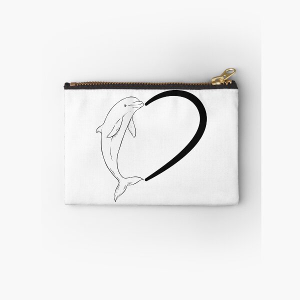 Item preview, Womens Dolphin Love Heart Sea Ocean Animal Lover Marine Life Gift designed and sold by ScienceCorner.
