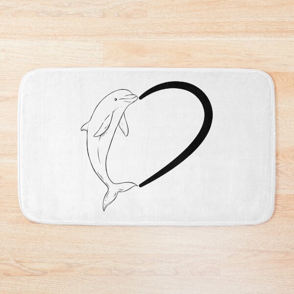 Item preview, Womens Dolphin Love Heart Sea Ocean Animal Lover Marine Life Gift designed and sold by ScienceCorner.