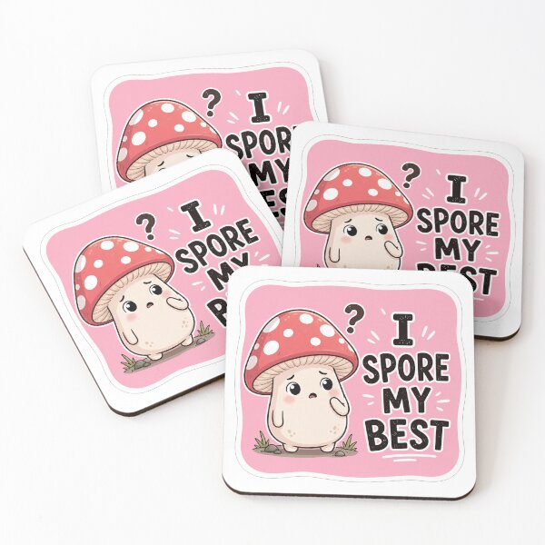 Item preview, I Spore My Best Cute Mushroom designed and sold by Owcomm.