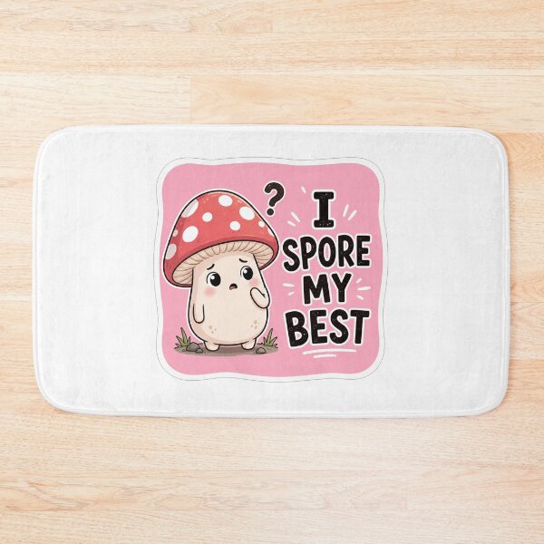 Item preview, I Spore My Best Cute Mushroom designed and sold by Owcomm.
