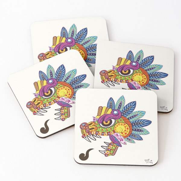 Item preview, Quetzalcoatl Feathered Serpent Art designed and sold by danielrospad.