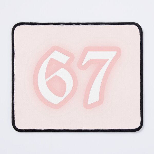Item preview, Pastel "67" Gothic Old English Text | Cute Pink Y2K Gothic Typography designed and sold by KawaiiTexts.