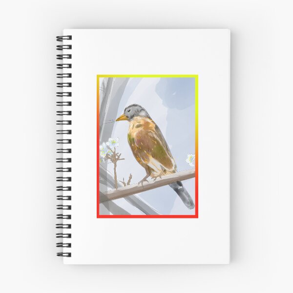 Item preview, American Robin Watercolor Bird Art designed and sold by AlcheArtsStudio.