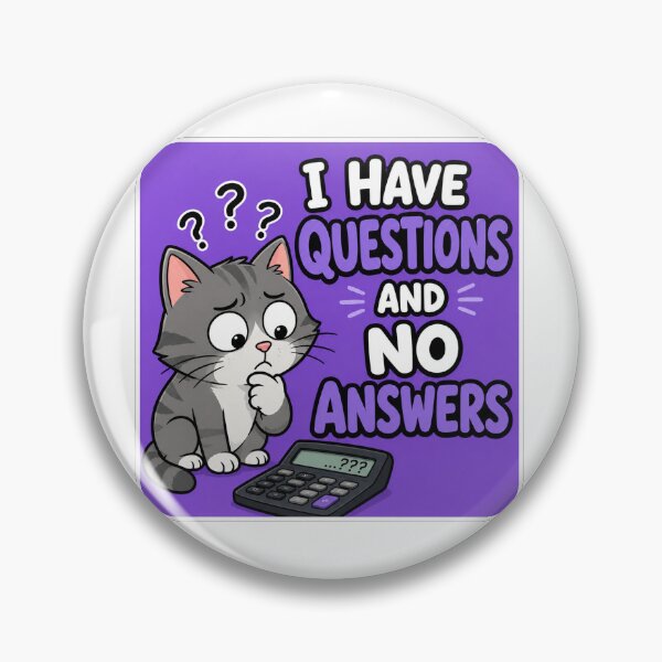Item preview, Confused Cat With Calculator designed and sold by Owcomm.