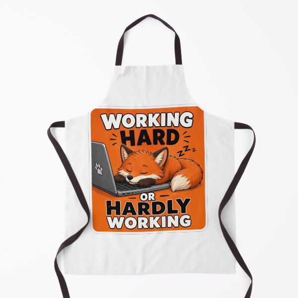 Item preview, Working Hard or Hardly Working Sleeping Fox designed and sold by Owcomm.