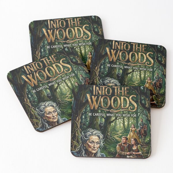 Item preview, Into The Woods Retro Musical Fantasy Fairytale Tribute Art Movie Poster designed and sold by Art's Diner.