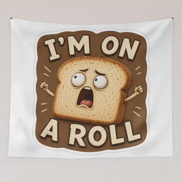 Item preview, Im On A Roll Bread Pun designed and sold by Owcomm.