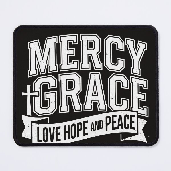 Item preview, Mercy Grace – Love Hope and Peace Retro Christian Apparel designed and sold by KINGDOM GOLD STUDIO.
