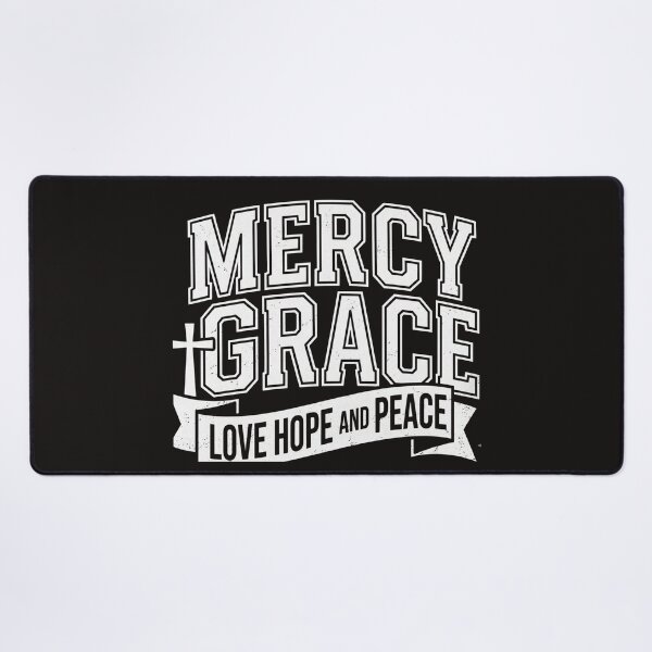 Item preview, Mercy Grace – Love Hope and Peace Retro Christian Apparel designed and sold by KINGDOM GOLD STUDIO.