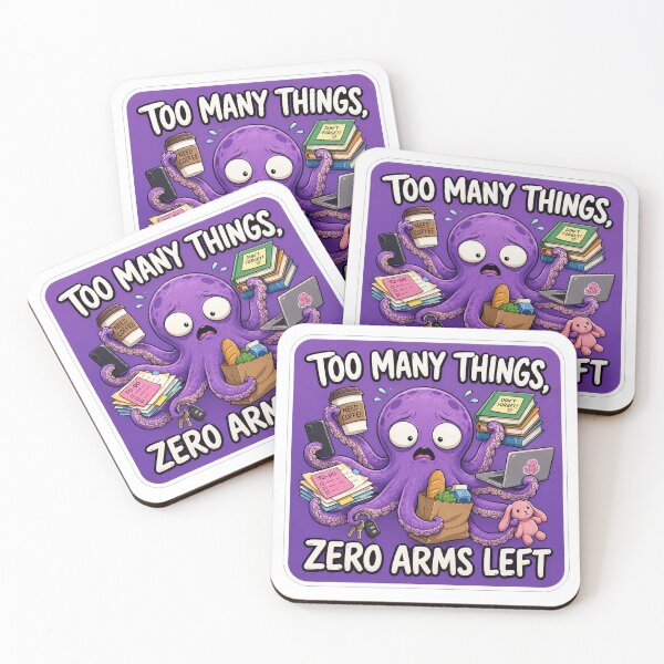 Item preview, Overwhelmed Octopus Multitasking designed and sold by Owcomm.