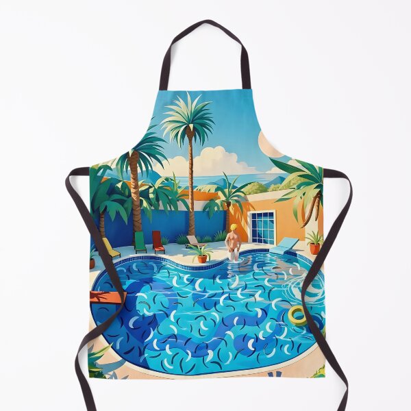 Item preview, Swimming Pool After David Hockney designed and sold by Vicky Brago-Mitchell®.