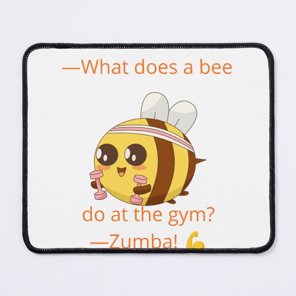 Item preview, What Does a Bee Do at the Gym? Zumba! Funny Bee Pun designed and sold by ViralStickShop.