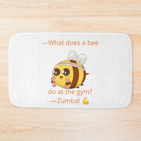 Item preview, What Does a Bee Do at the Gym? Zumba! Funny Bee Pun designed and sold by ViralStickShop.