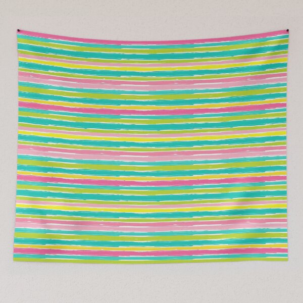 Item preview, Summer Stripe: Vibrant Hand-Painted Brushstroke Pattern designed and sold by LiveLearnCreate.