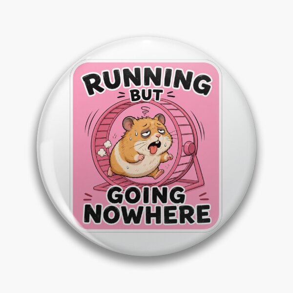 Item preview, Exhausted Hamster Running In Wheel designed and sold by Owcomm.