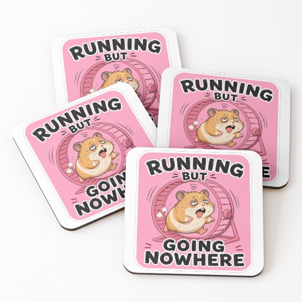 Item preview, Exhausted Hamster Running In Wheel designed and sold by Owcomm.