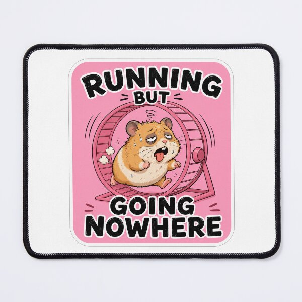 Item preview, Exhausted Hamster Running In Wheel designed and sold by Owcomm.
